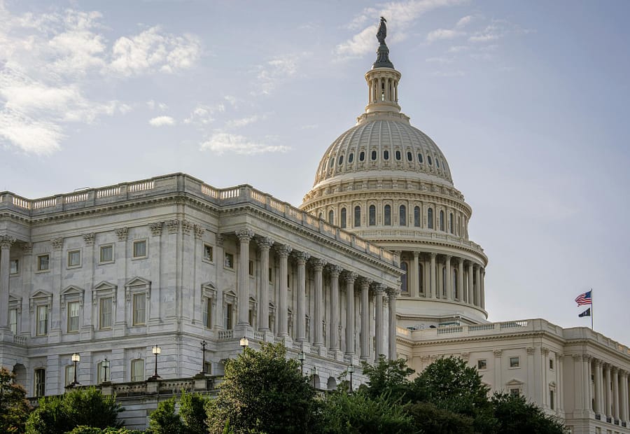 majestic view of the us capitol building